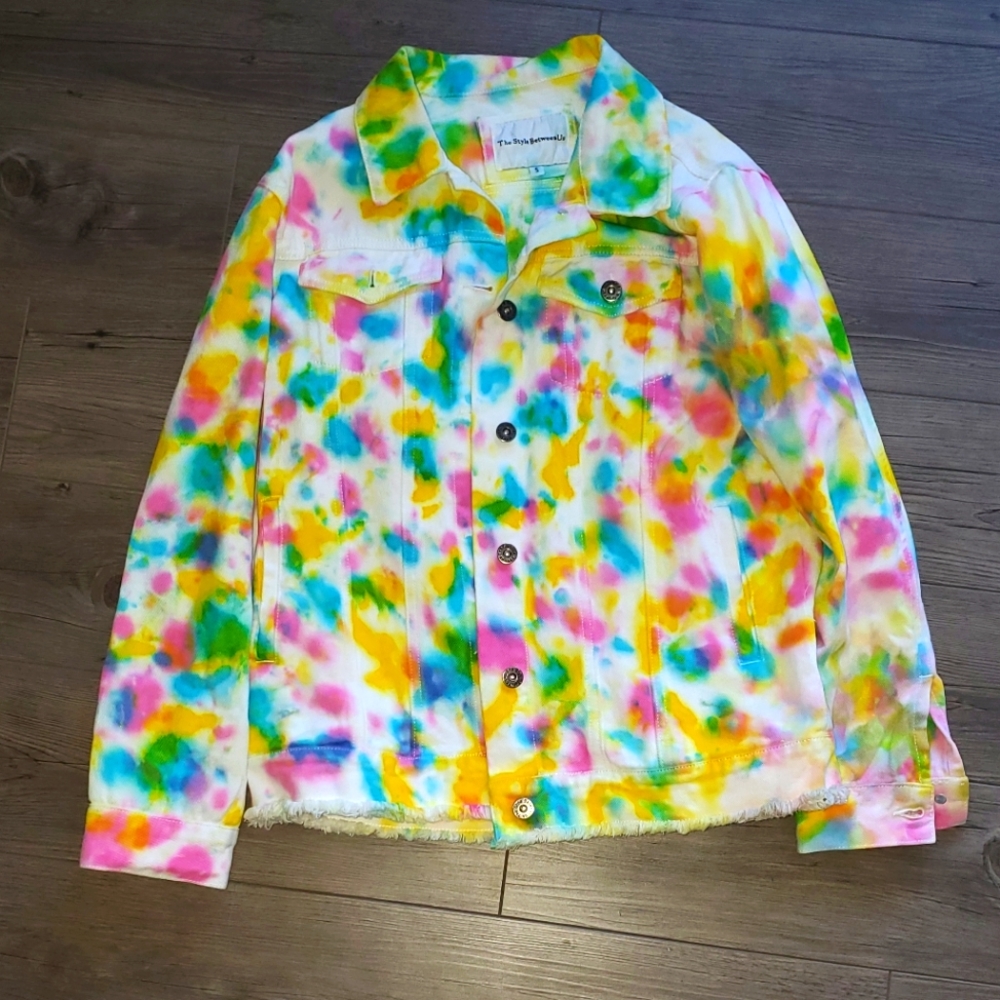 Tie Dye Denim Jacket